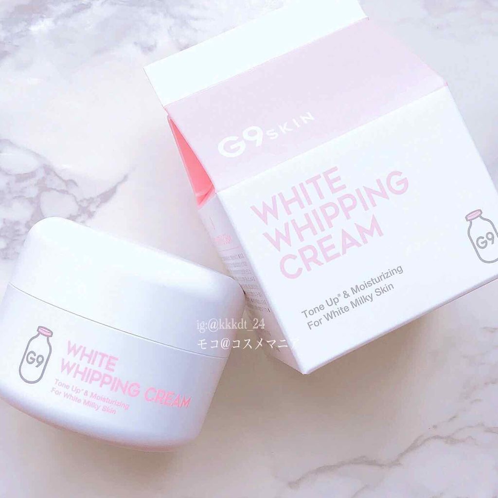 G9SKIN WHITE WHIPPING CREAM(ウユクリーム)のクチコミ「G9SKINのホワイトホイッピングクリームをお試しさせていただきました😊




CCファンデ.....」（1枚目）