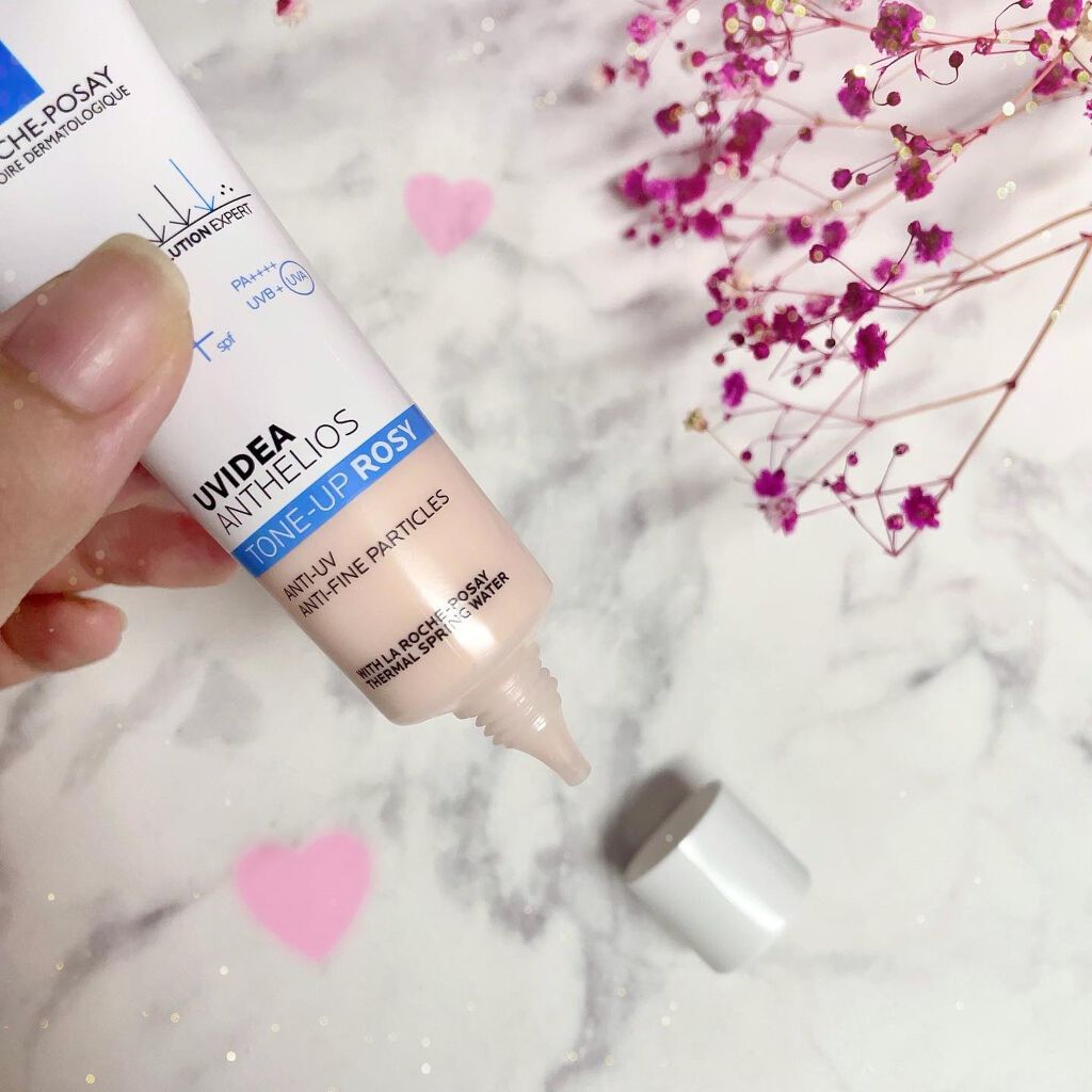UVイデア XL プロテクショントーンアップ ローズ/ラ ロッシュ ポゼ/日焼け止めクリームを使ったクチコミ(3枚目)