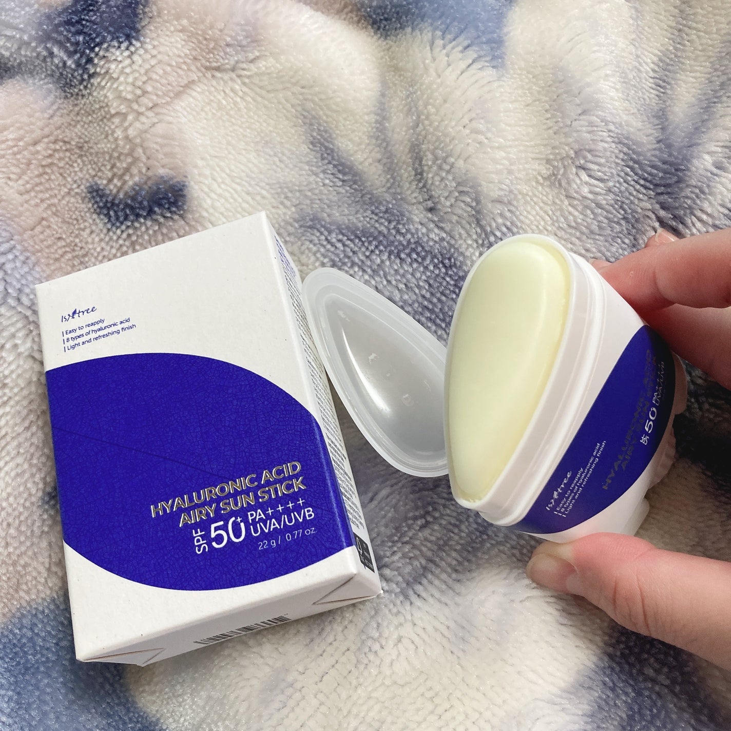 ヒアルロン酸エアリーサンスティック/Isntree/日焼け止めスティックを使ったクチコミ(2枚目)
