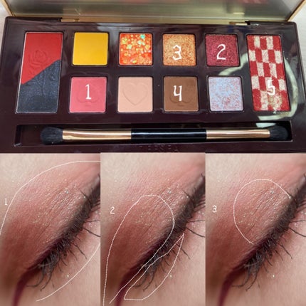 アリスドリームランドシリーズ 12色アイシャドウパレット(ZEESEA×大英博物館)/ZEESEA/アイシャドウパレットを使ったクチコミ(2枚目)