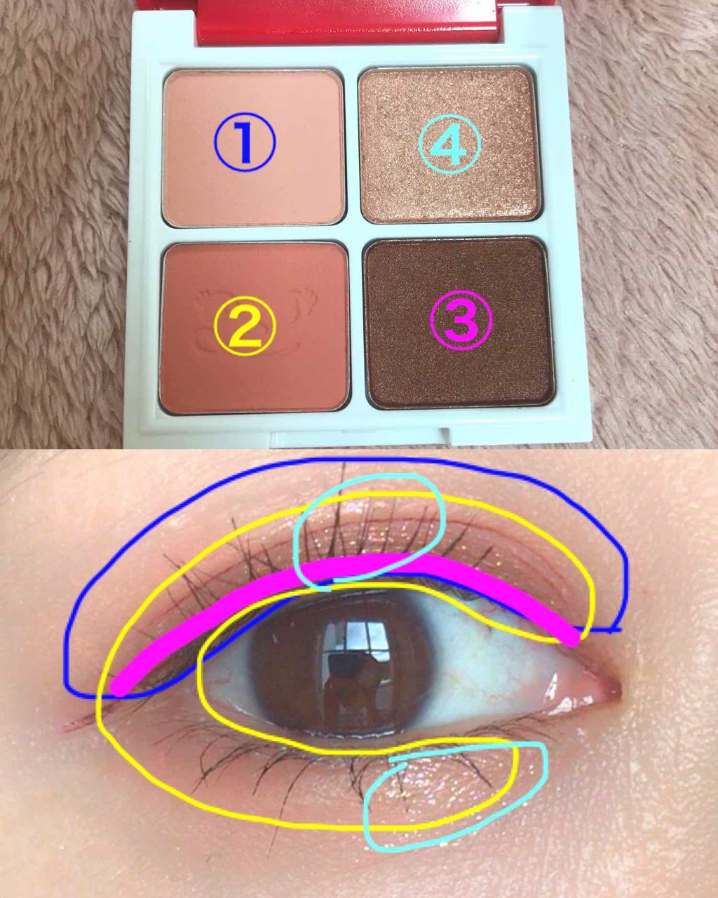 スイートペコエディション アイシャドウパレット/HOLIKA HOLIKA/アイシャドウパレットを使ったクチコミ（3枚目）