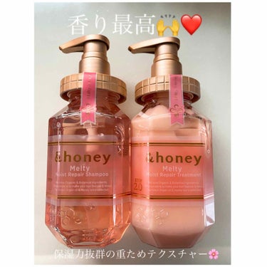 &honey Melty モイストリペア シャンプー1.0／モイストリペア ヘアトリートメント2.0/&honey/シャンプー・コンディショナーを使ったクチコミ（1枚目）