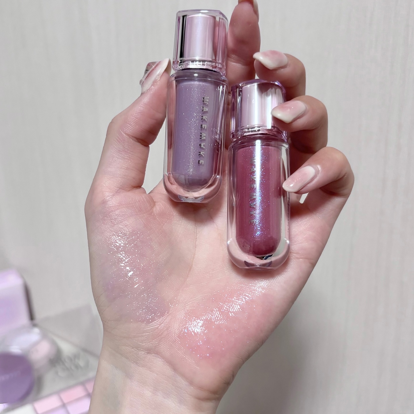 ソフトブラーリングアイパレット/wakemake/アイシャドウパレットを使ったクチコミ（3枚目）