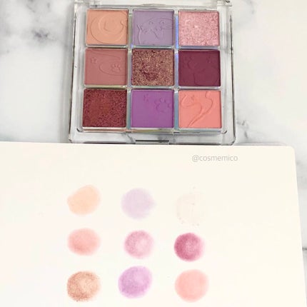 クォーツ 9色アイシャドウパレット(ドリームランドアイシャドウ)/ZEESEA/アイシャドウパレットを使ったクチコミ(3枚目)