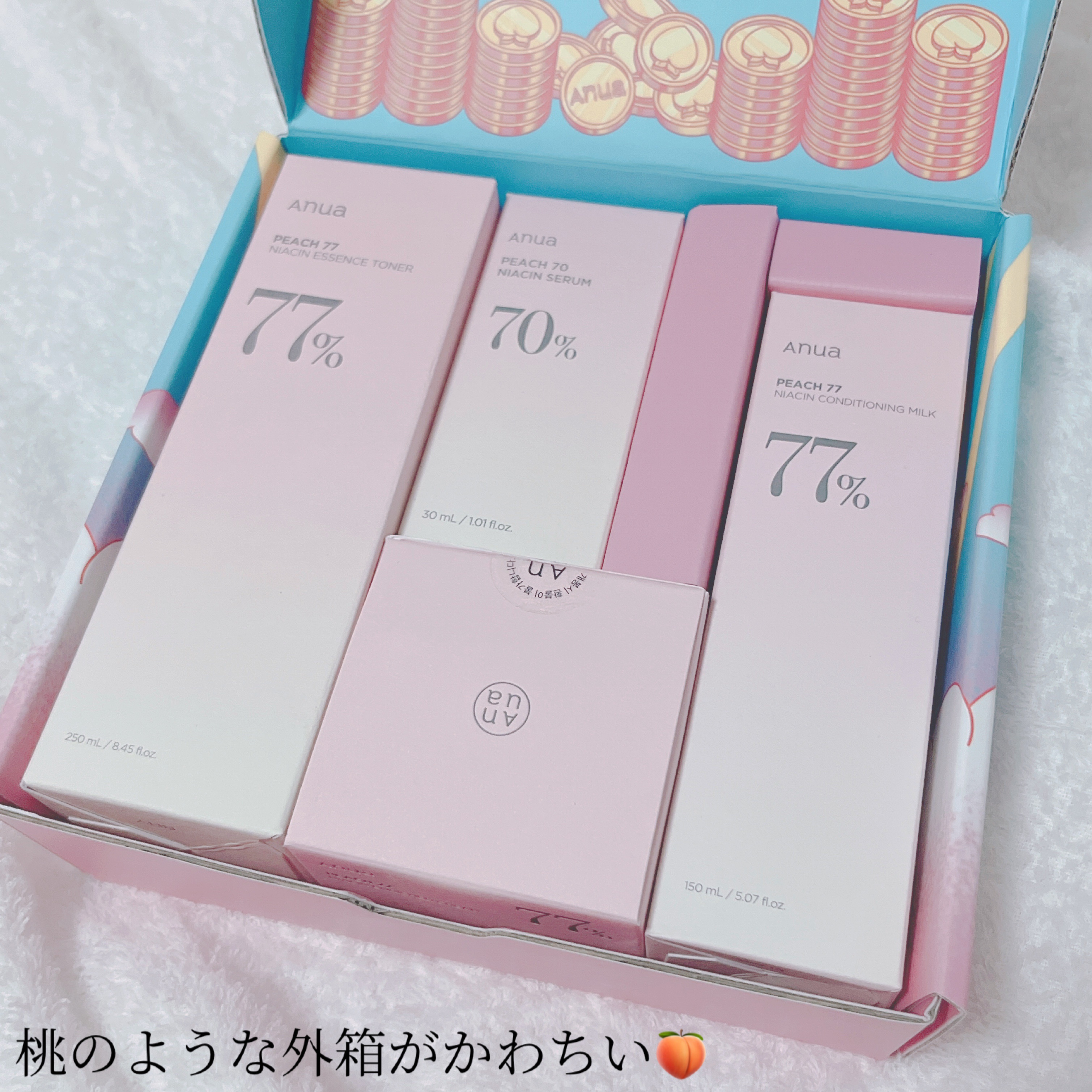 桃70%ナイアシンセラム/Anua/美容液を使ったクチコミ（2枚目）