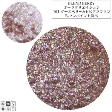 オーラクリエイション 101 グースベリー＆セピアブラウン(限定カラー)/BLEND BERRY/アイシャドウパレットの画像