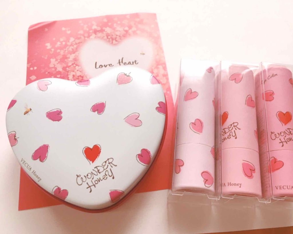 ワンダーハニー 恋するハートリップ/VECUA Honey/口紅を使ったクチコミ（1枚目）