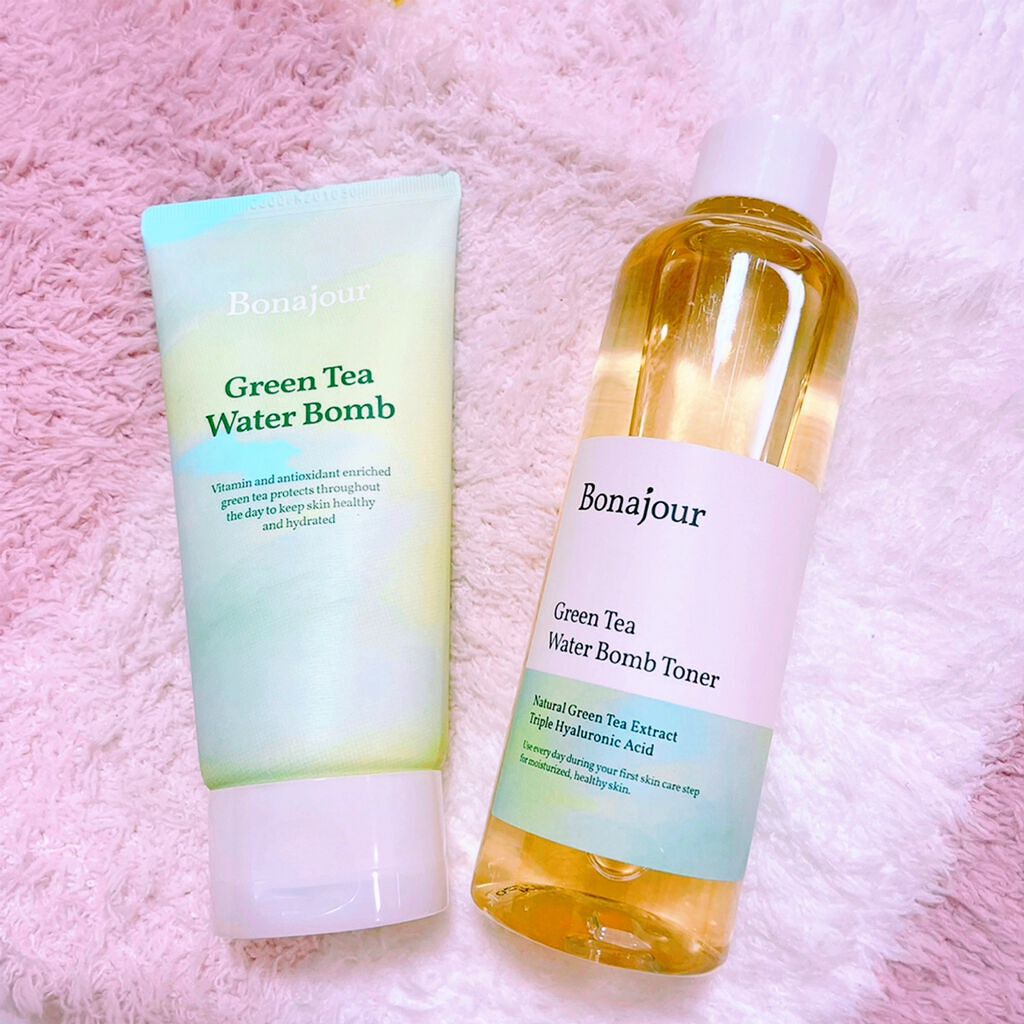 グリーンティーウォーターボム/Bonajour/フェイスクリームを使ったクチコミ（1枚目）