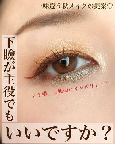 Too Faced メジャーラブ ミニ アイシャドウ パレットのクチコミ「【下瞼が主役でも、いいですか？】

今日はいつもの秋メイクとは一味違った感じにしてみました☆
.....」（1枚目）