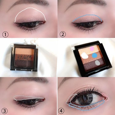 UR GLAM　GRADATION EYESHADOW/U R GLAM/アイシャドウパレットを使ったクチコミ（4枚目）