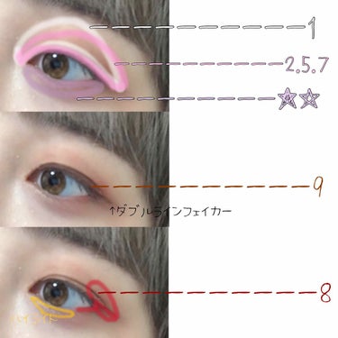 3CE 3CE MOOD RECIPE MULTI EYE COLOR PALETTEのクチコミ「
〖3CE #drybouquet 〗【外国人風物憂げな目元】画像スライド☝️🏻

全色マット.....」（3枚目）