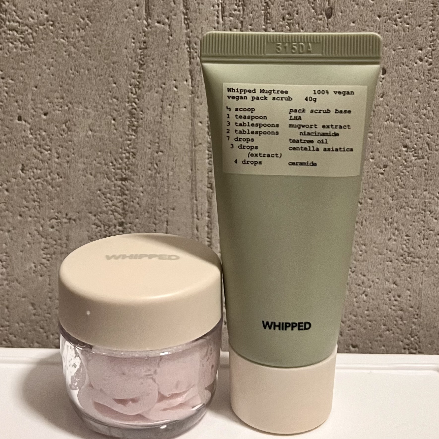 ♡WHIPPED♡
ヴィーガンパッククレンザー タルバ
(25ml)
ホイップドヴィーガンパックスクラブ マグツリー
(40ｇ)


ホイップドのクレンザーとスクラブの
ミニサイズセットを購入💗

それぞれ、5種類から選んで組み合わせが
