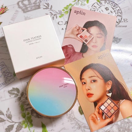 ピンクティーツリーカバークッション/APLIN/クッションファンデーションを使ったクチコミ(1枚目)