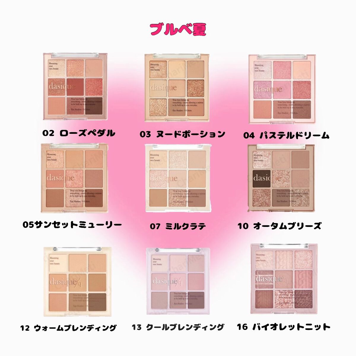 シャドウパレット/dasique/アイシャドウパレットを使ったクチコミ(4枚目)