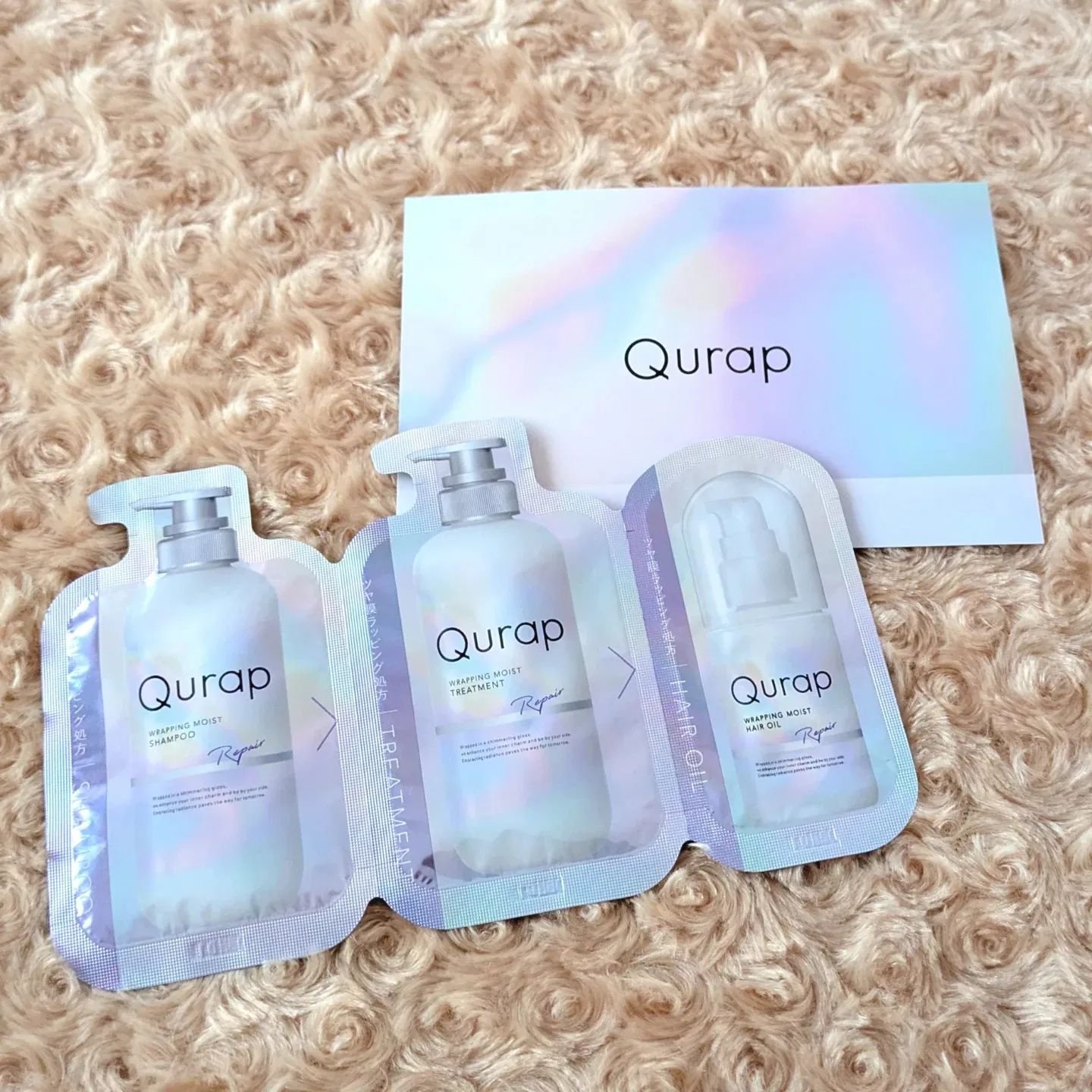 ラッピングモイストシャンプー/トリートメント/Qurap/市販シャンプーを使ったクチコミ（3枚目）