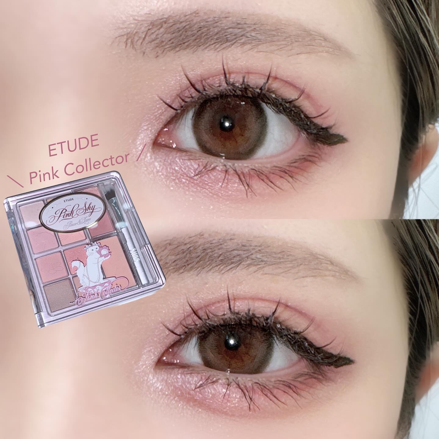 マイベストトーンアイパレット ピンクコレクターセット/ETUDE/アイシャドウパレットを使ったクチコミ（1枚目）