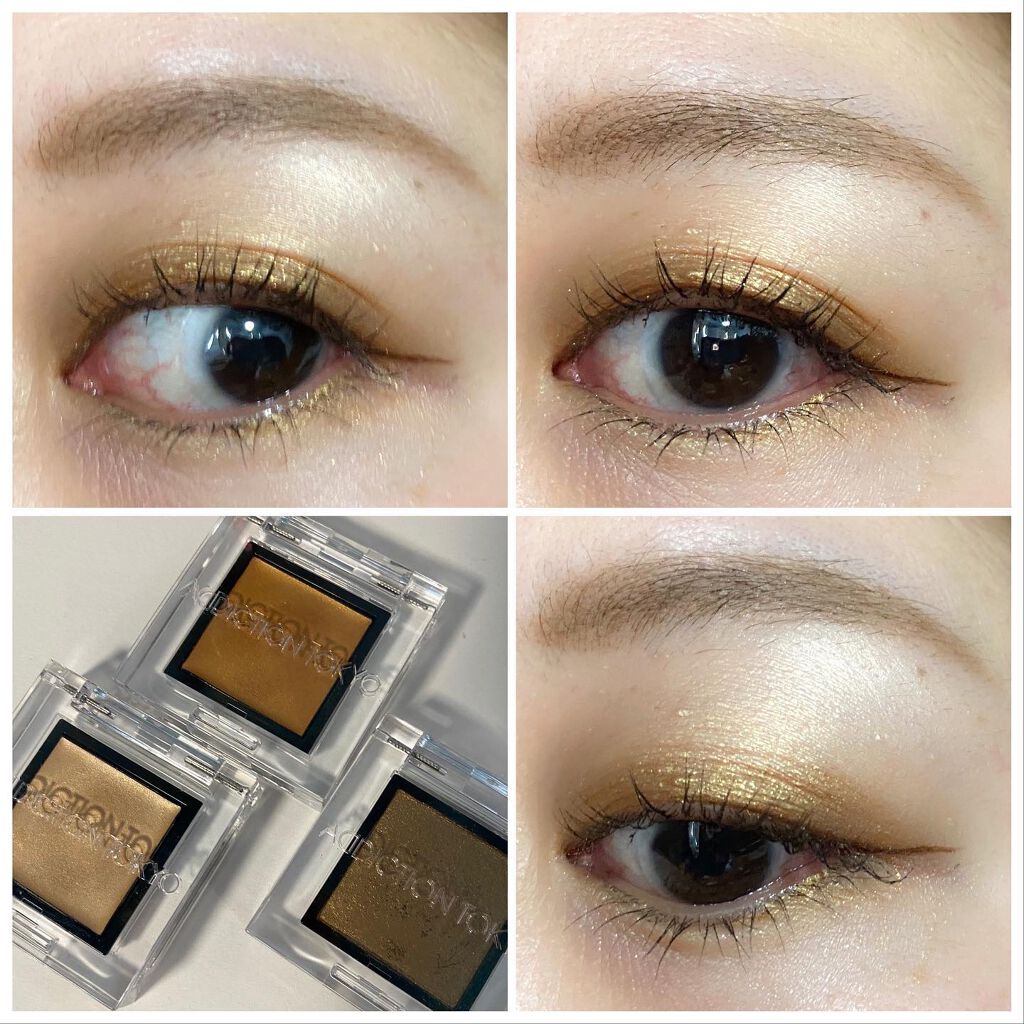 アディクション ザ アイシャドウ クリーム 001C Vimana Gold/ADDICTION/ジェル・クリームアイシャドウを使ったクチコミ（2枚目）