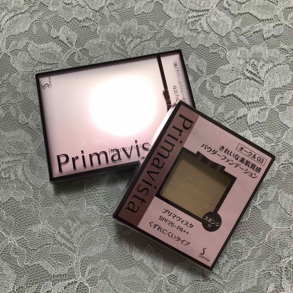 くずれにくい きれいな素肌質感パウダーファンデーション ベージュオークル03(レフィル)/プリマヴィスタ/パウダーファンデーションを使ったクチコミ（1枚目）