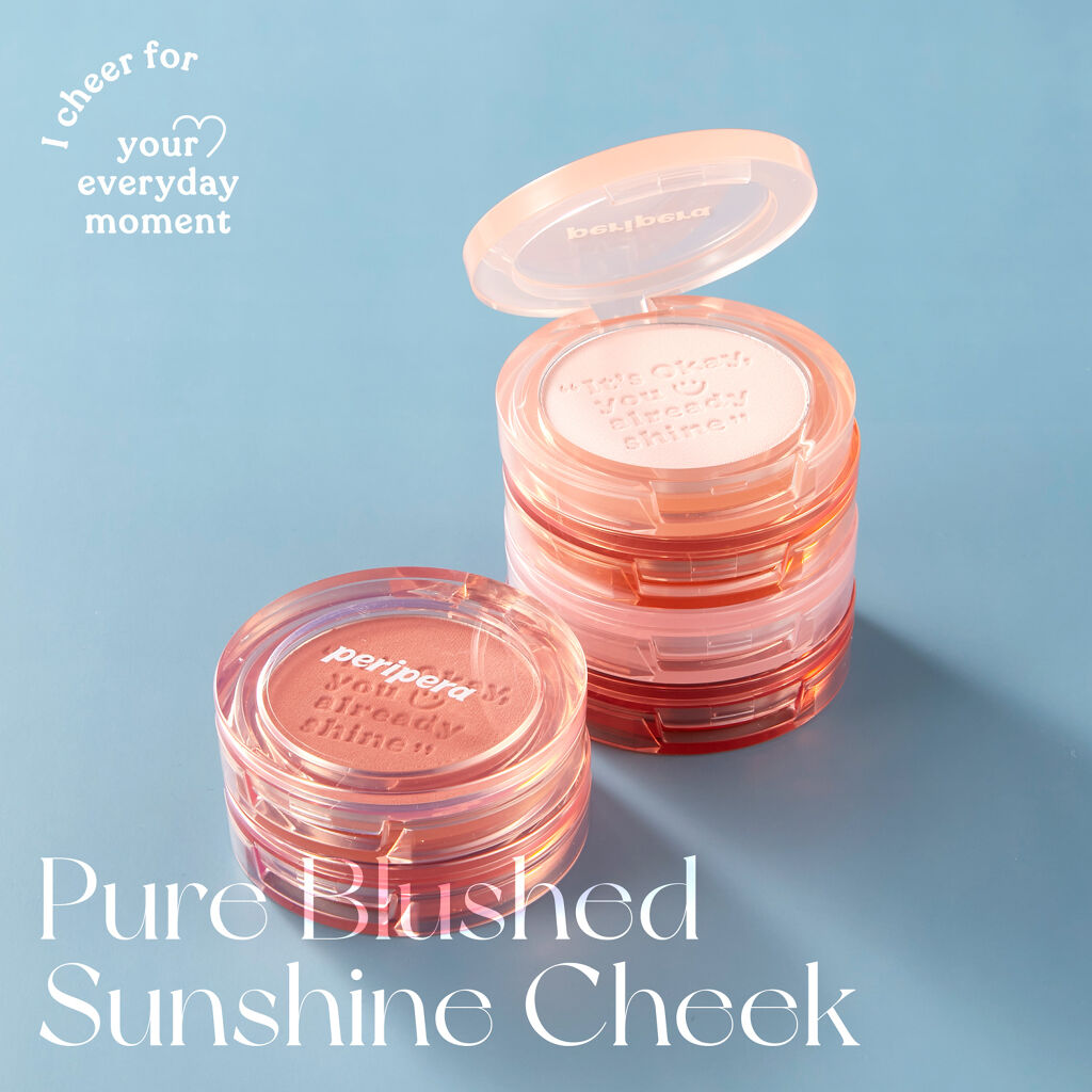 ピュア ブラッシュド サンシャイン チーク/PERIPERA/パウダーチークを使ったクチコミ（1枚目）