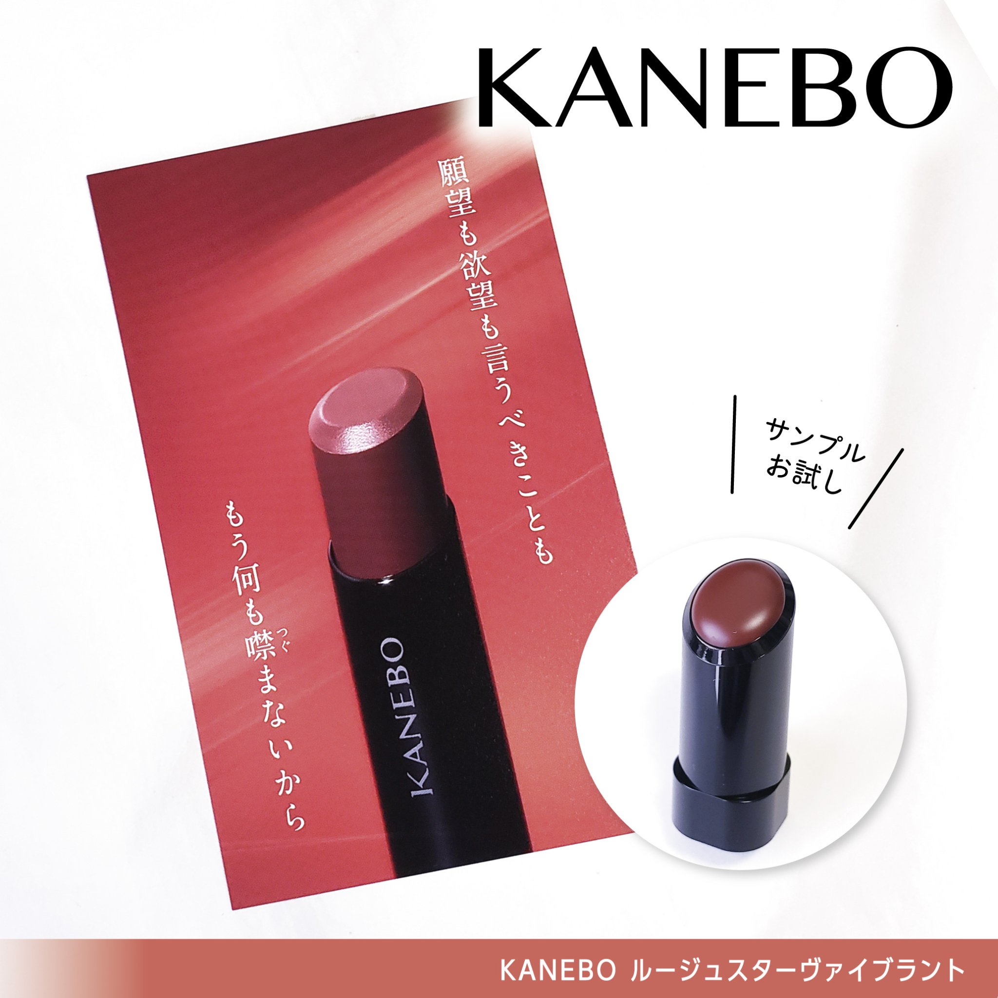 ルージュスターヴァイブラント V07 Inmost Desire/KANEBO/口紅を使ったクチコミ（1枚目）