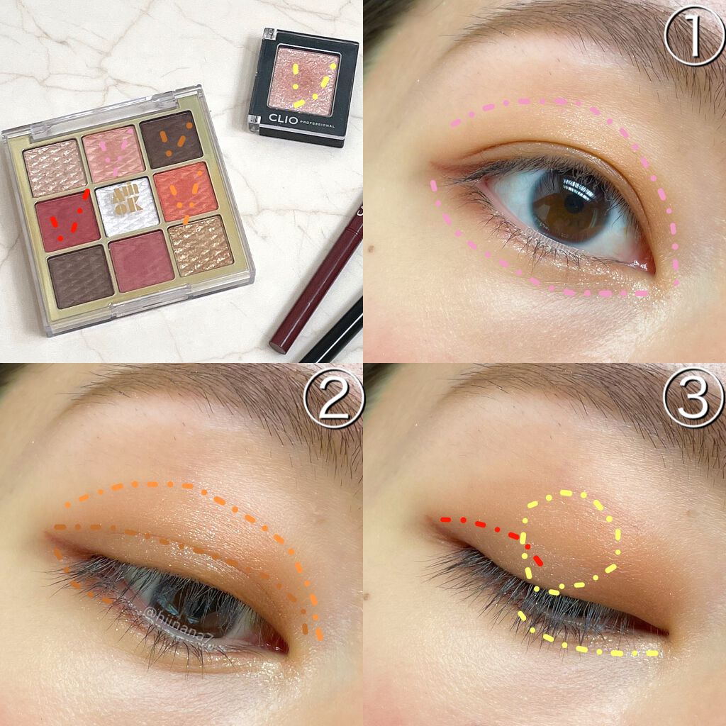 ソフトクレイビームアイシャドウパレット/AMIOK/ジェル・クリームアイシャドウを使ったクチコミ（3枚目）