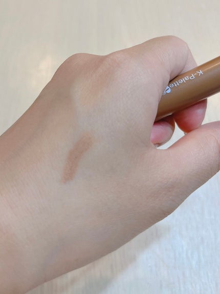 ニュアンスブロウマスカラ 01 フォギーミルクベージュ/K-パレット/眉マスカラを使ったクチコミ(3枚目)