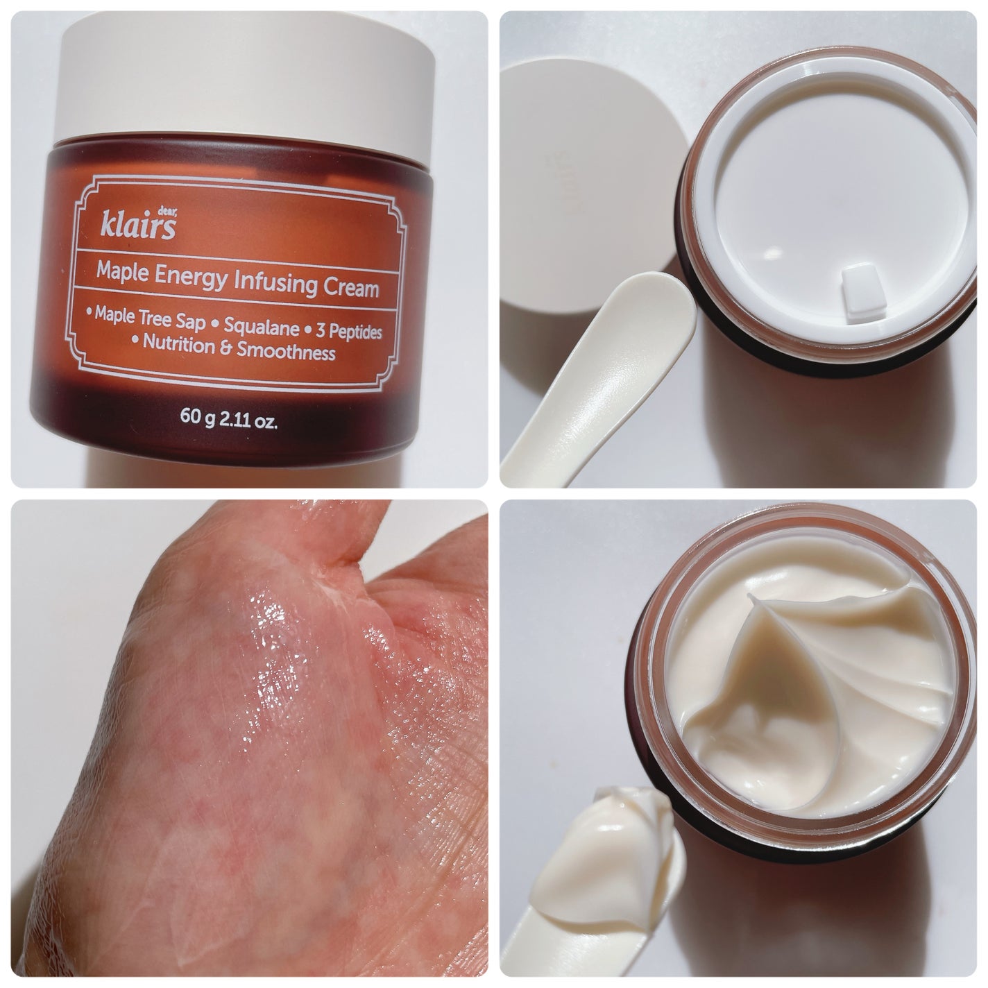 メープルエナジーインフュージングクリーム/Klairs/フェイスクリームを使ったクチコミ(4枚目)