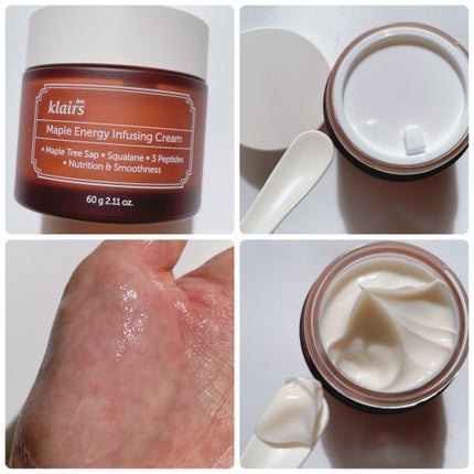 メープルエナジーインフュージングクリーム/Klairs/フェイスクリームを使ったクチコミ(4枚目)