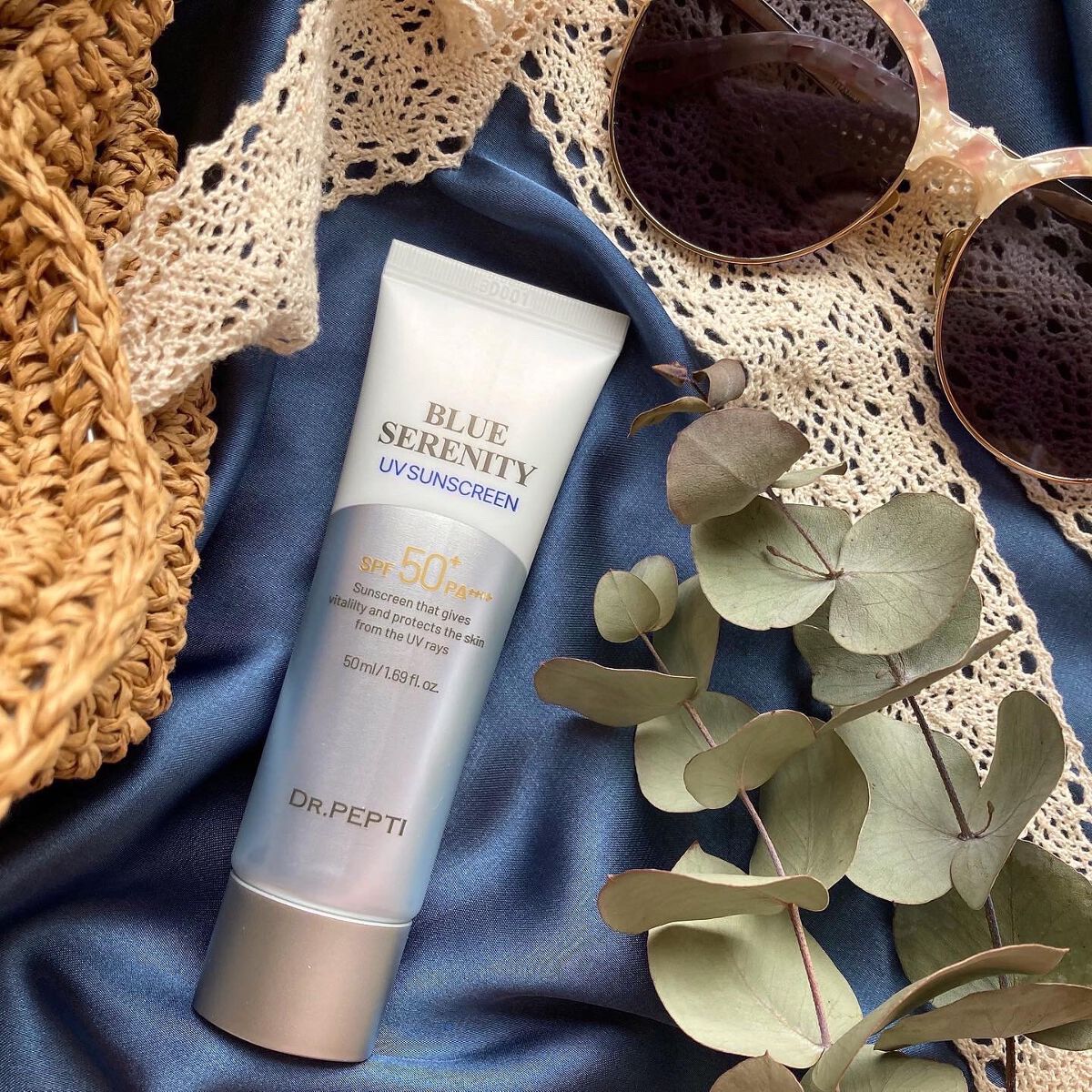 DR.PEPTI ブルーセレニティーUVサンスクリーンのクチコミ「𓅪𓂃 𓈒𓏸
～ヨレずにしっとりと密着～

@beautitopping_jp 
┈┈┈┈┈┈┈.....」（1枚目）