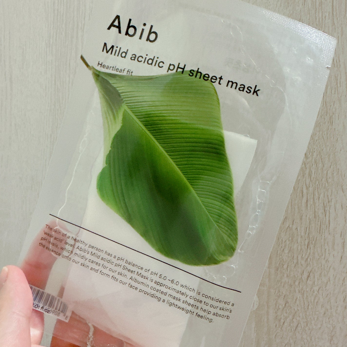 弱酸性pHシートマスク ドクダミフィット/Abib /シートマスク・パックを使ったクチコミ(1枚目)