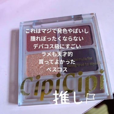 CipiCipiドレッシーシャドウ01ローズバーガンディ
買ってよかった💓💓💓💓CipiCipiドレッシーシャドウ取れんしなんなん！発色ヤバすぎん買ってみて