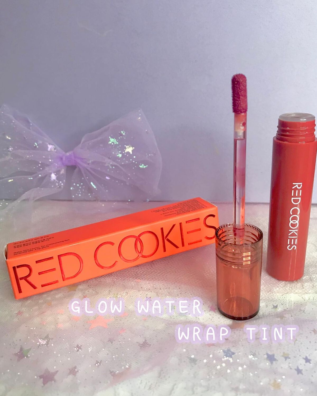 グロウウォーターラップティント/RED COOKIES/リップティントを使ったクチコミ(1枚目)
