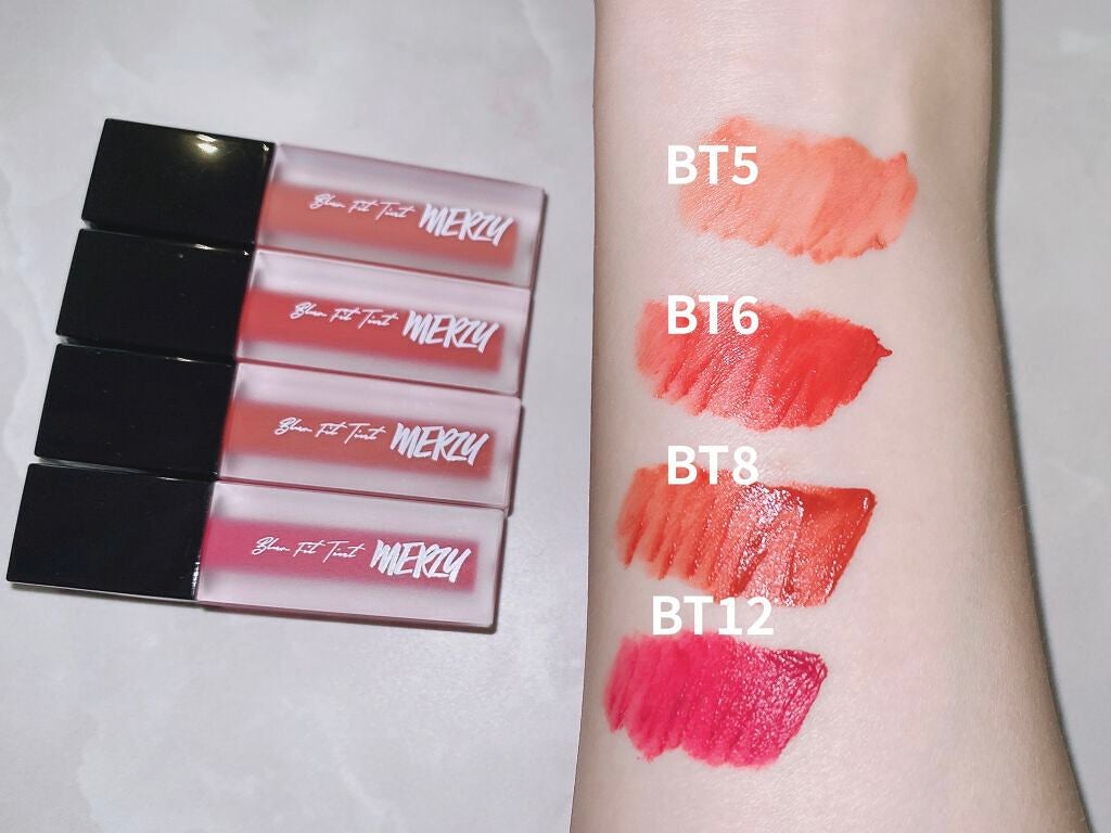 ブラー フィット ティント/MERZY/リップティントを使ったクチコミ(4枚目)
