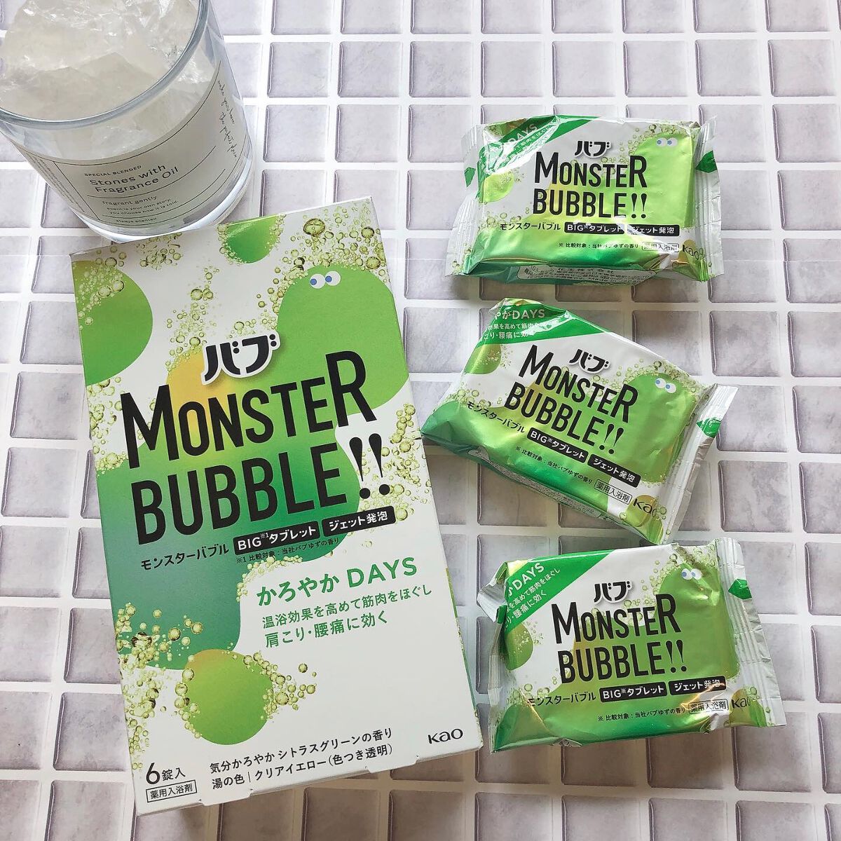  モンスターバブル かろやかDAYS /バブ/炭酸系入浴剤を使ったクチコミ（2枚目）