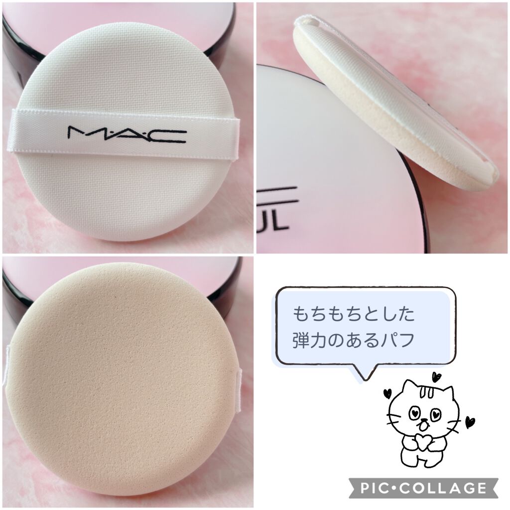 ライトフル C３ クイック フィニッシュ クッション コンパクト/M・A・C/クッションファンデーションを使ったクチコミ（3枚目）