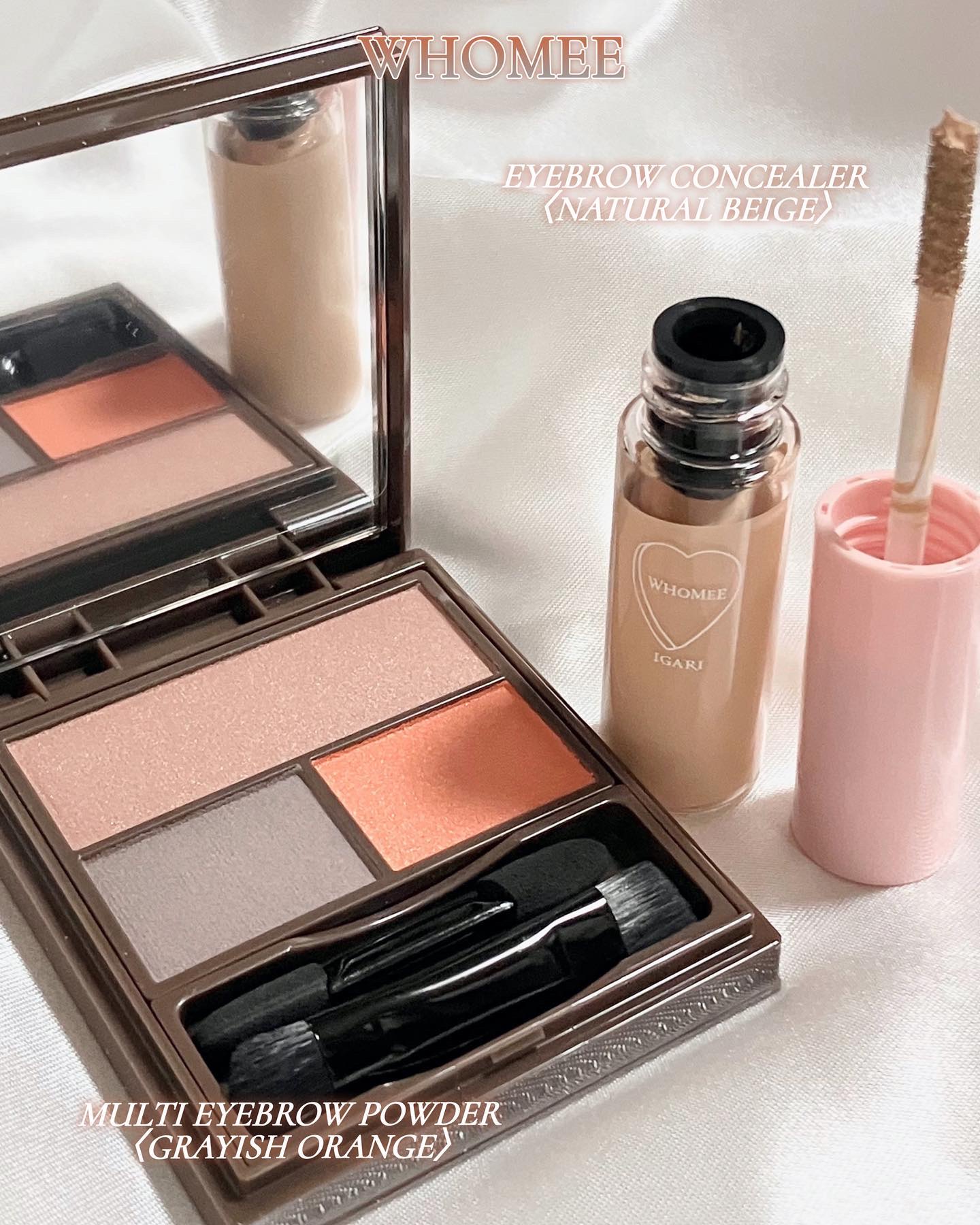 フーミー マルチアイブロウパウダー/WHOMEE/パウダーアイブロウを使ったクチコミ（2枚目）