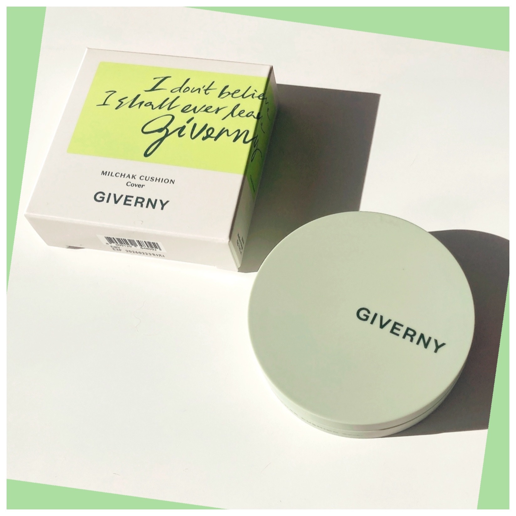 ジヴェルニー 密着カバークッション 23NW ミディアムベージュ/GIVERNY/クッションファンデーションを使ったクチコミ（1枚目）