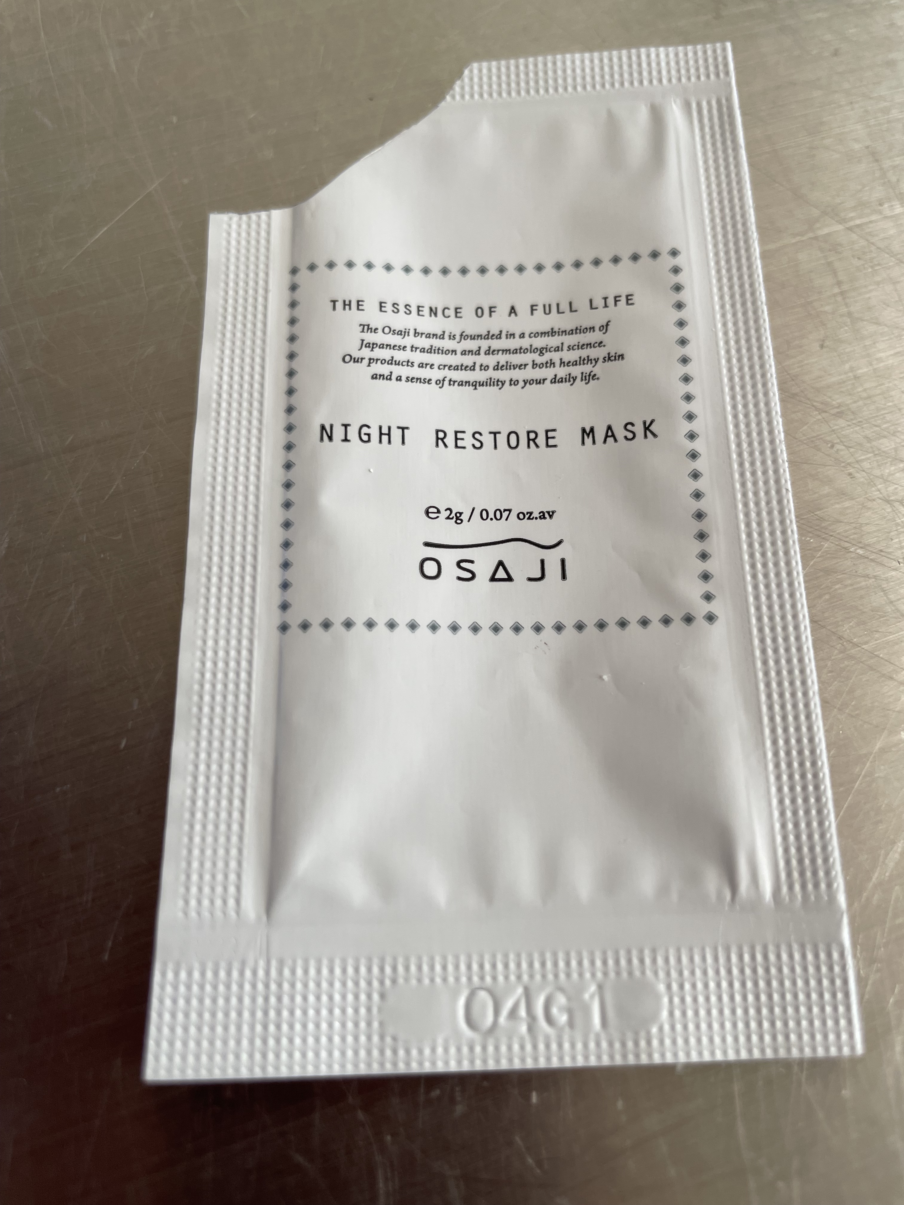 ナイト レストア マスク/OSAJI/フェイスクリームを使ったクチコミ（1枚目）