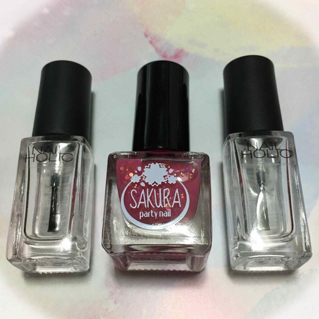 さくらパーティネイル/セリア/マニキュアを使ったクチコミ（3枚目）