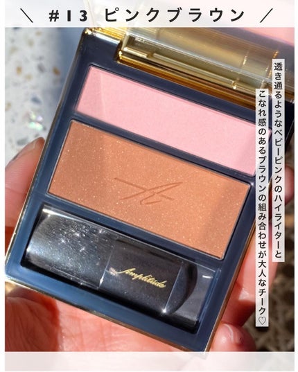 marika sugisaki | おえかきコスメ on LIPS 「儚げ大人のヌーディチーク\Amplitude2022年秋コレク..」(6枚目)