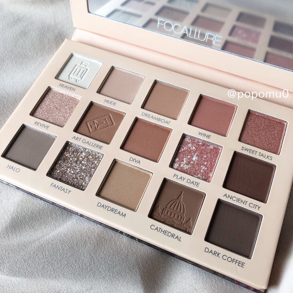 GO TRAVEL 15色アイシャドウパレット/FOCALLURE/アイシャドウパレットを使ったクチコミ(2枚目)