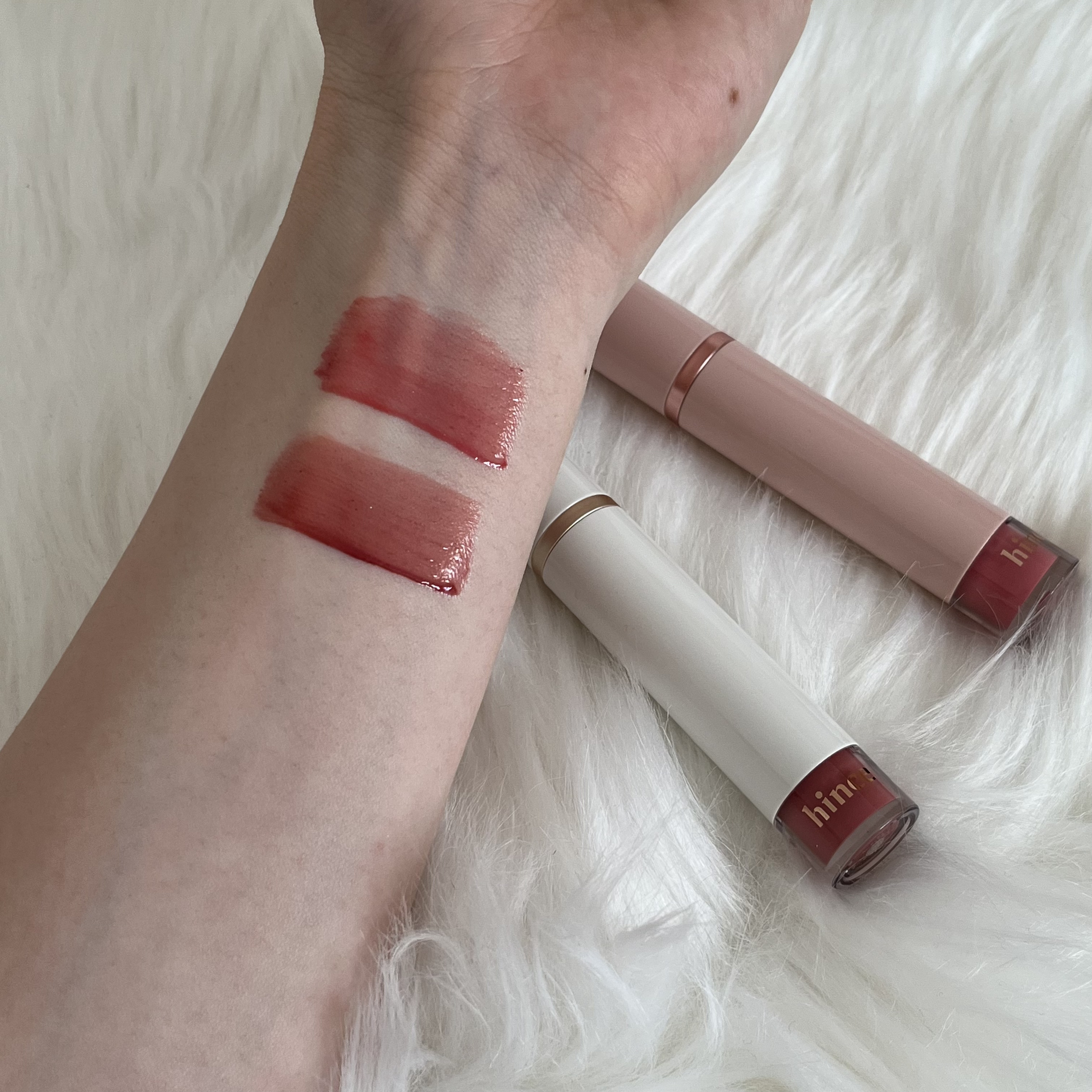 ムードインハンサーウォーターリキッドグロウ/hince/口紅を使ったクチコミ（3枚目）