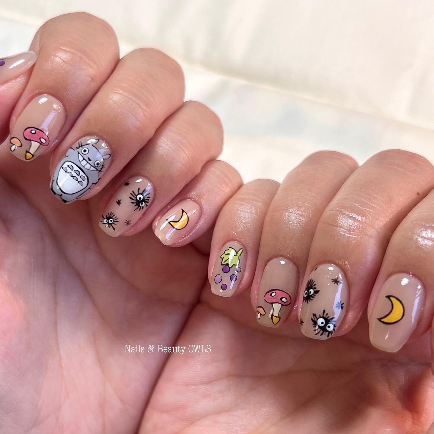 #カラフルネイル,#シンプルネイル,#個性的ネイル,#個性派ネイル,#痛ネイル,#キャラクターネイル,#ジブリネイルのネイルデザイン