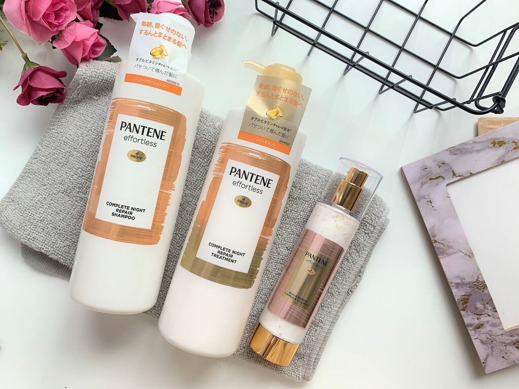パンテーン エフォートレス クイック リペアー カプセル ヴィタミルク(洗い流さないトリートメント)/パンテーン/ヘアミルクを使ったクチコミ(9枚目)