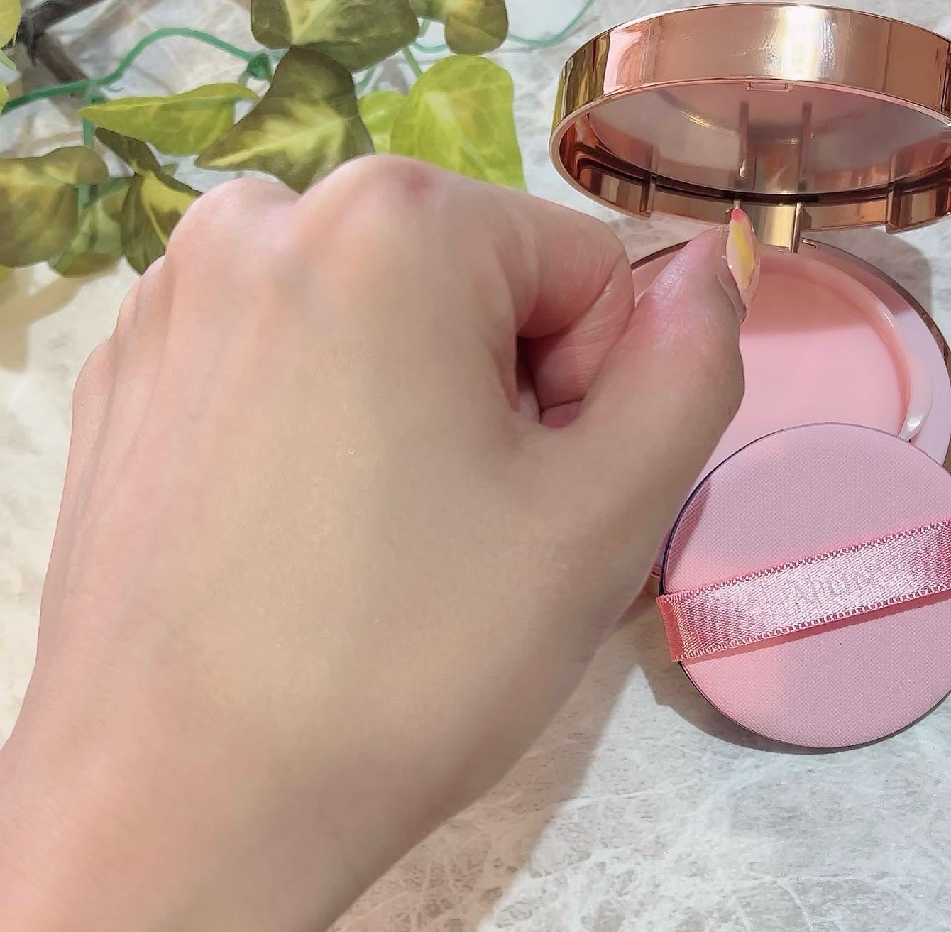 ピンクティーツリーカバークッション/APLIN/クッションファンデーションを使ったクチコミ(5枚目)