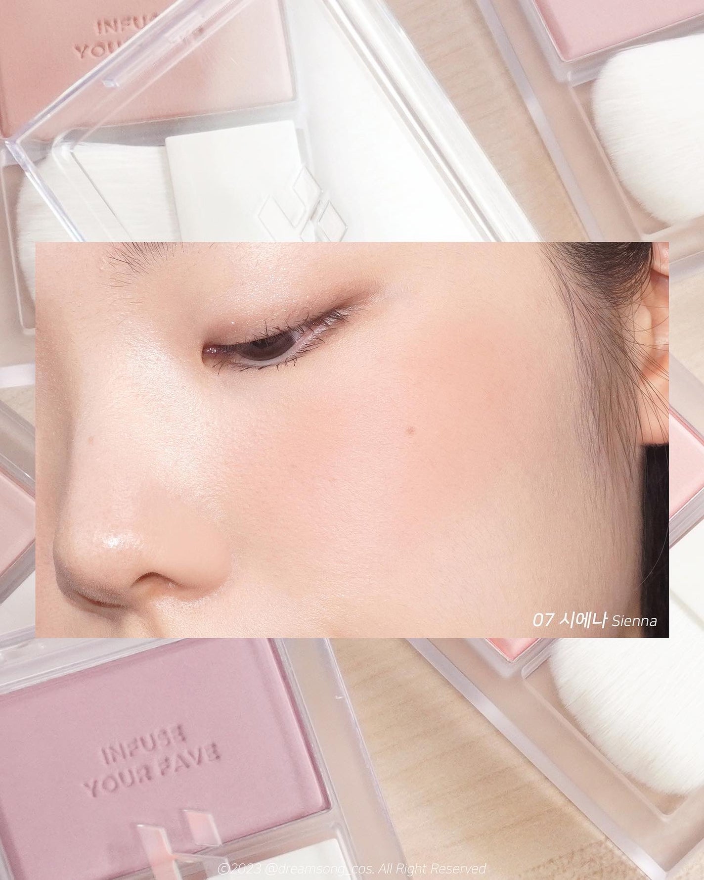 マイフェイブ インフュージング ブラッシュ/HOLIKA HOLIKA/パウダーチークを使ったクチコミ(9枚目)