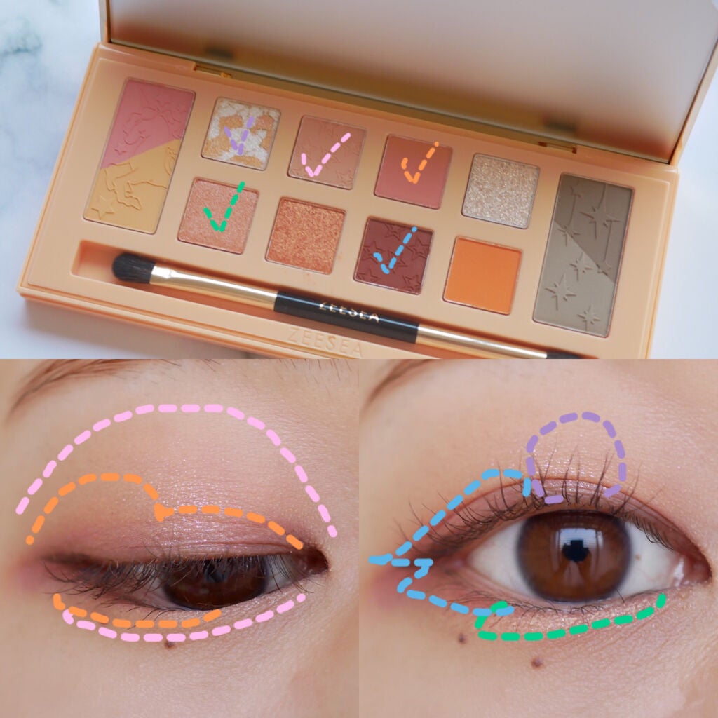 ZEESEA「ファンタジーパーク」12色アイシャドウパレット/ZEESEA/アイシャドウパレットを使ったクチコミ(2枚目)