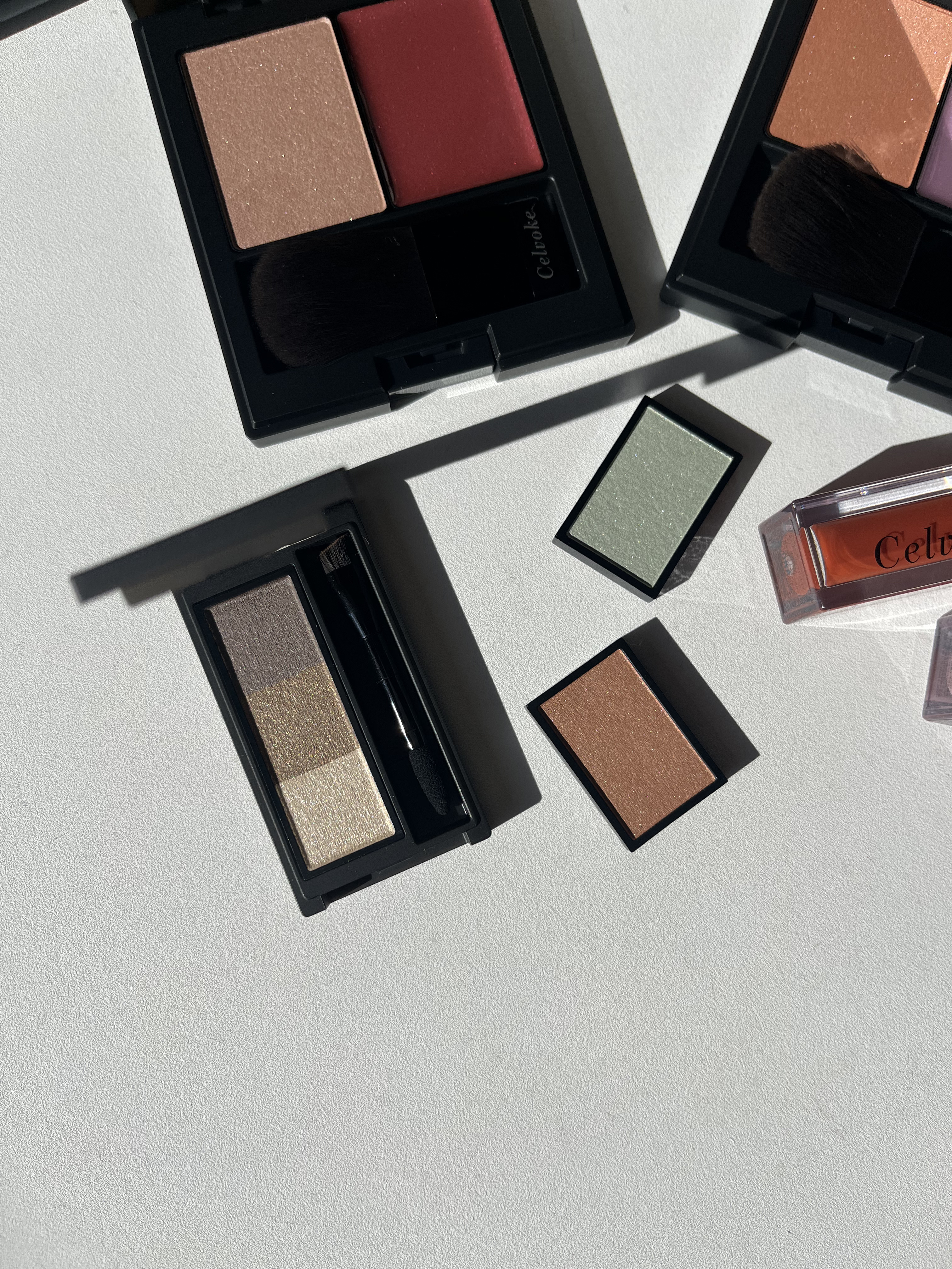 ヴァティック アイズ 24 ミントミスト/Celvoke/単色アイシャドウを使ったクチコミ（3枚目）