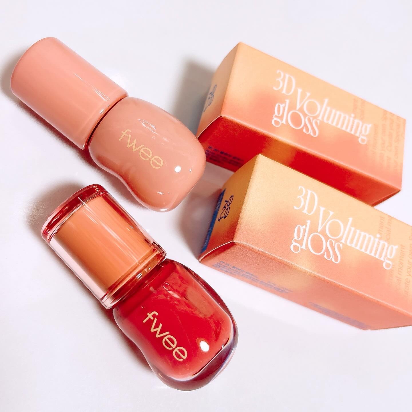 フィー 3Dボリューミンググロス/fwee/リップグロスを使ったクチコミ（2枚目）