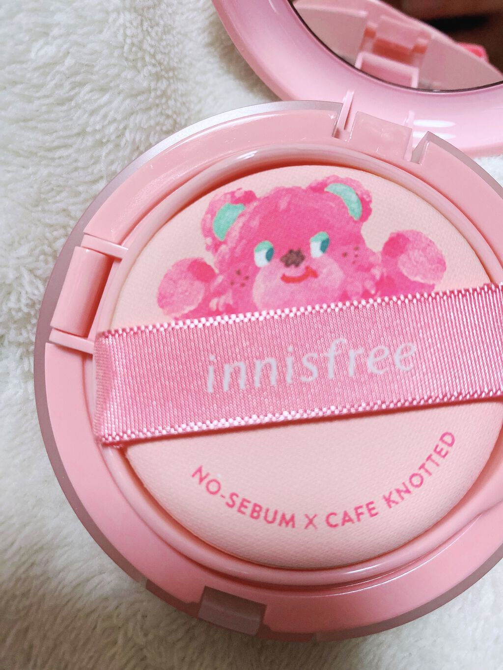 ノーセバム パウダー クッション/innisfree/クッションファンデーションを使ったクチコミ（2枚目）